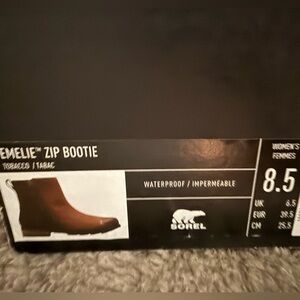 Sorel Emelie Zip Bootie in Brown
